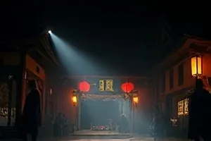 高清影视大全本周主推横版海报，雨夜天台的水痕与远处层叠霓虹灯牌