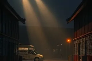山脊信号封面，山脊线上的无线电天线与云层